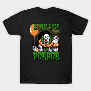 Long Live The Horror - Halloween Clown T-Shirt